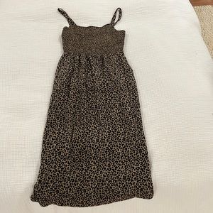 Old Navy leopard print midi dress